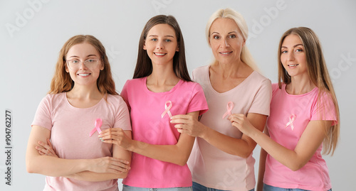 Beautiful women with pink a...