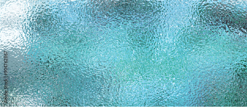 Light blue matte surface. Wet plastic glass. Frosted winter window glass. Vector illustration	
