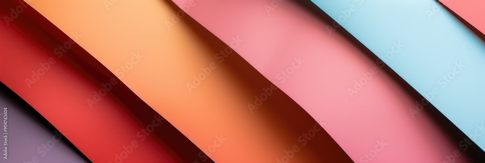 Abstract Colorful Paper Waves Background Abstract Colorful Paper Waves Background