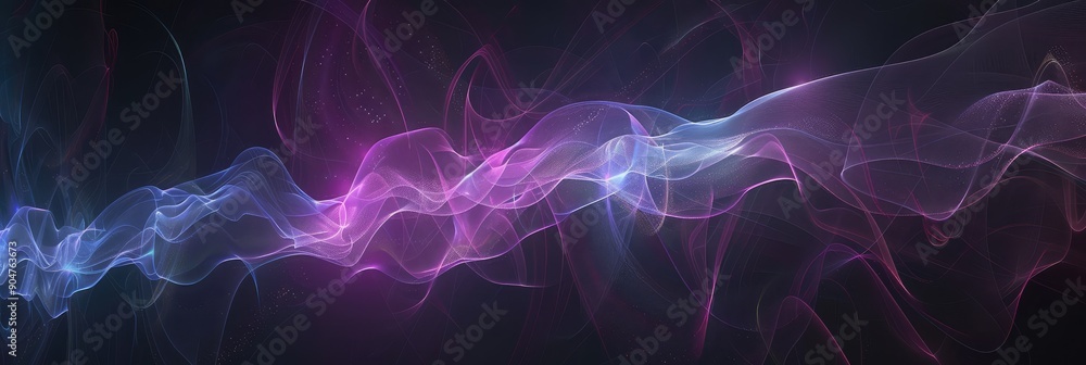 Abstract Purple and Blue Energy Wave Background Abstract Purple and Blue Energy Wave Background