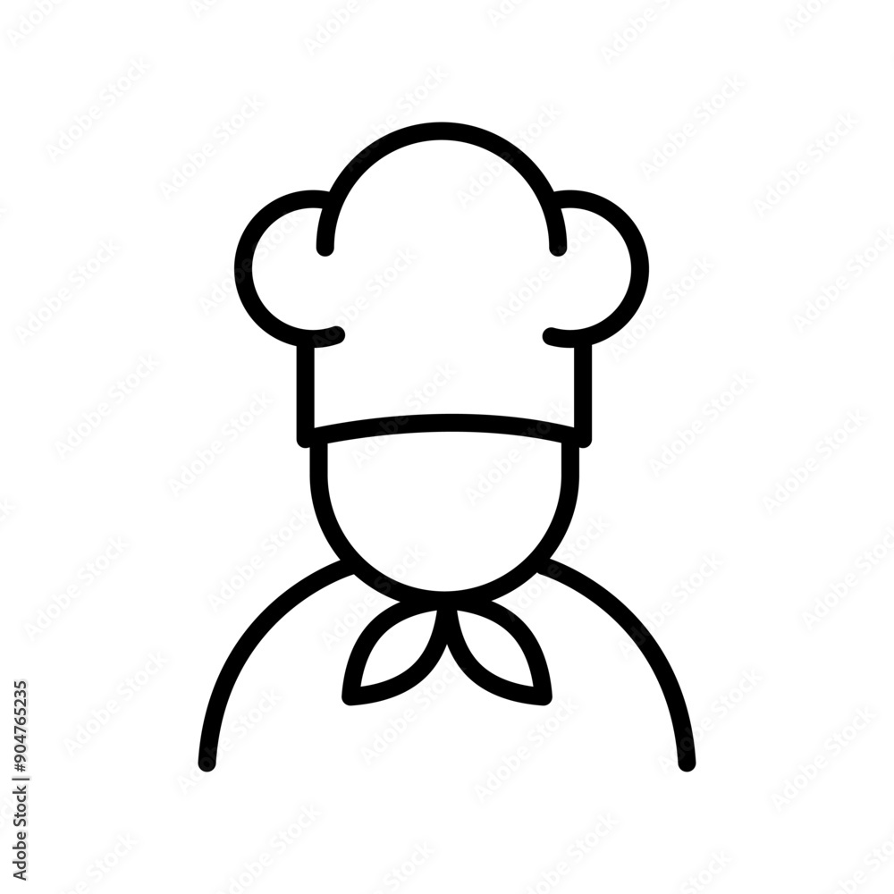 Chef in cooking hat line icon. Restaurant, catering, menu, professional, occupation. Chef Cooking line hat logo, badge, icon, sticker, label, emblem, stamp, symbol, black, line circle, flat vector. Chef in cooking hat line icon. Restaurant, catering, menu, professional, occupation. Chef Cooking line hat logo, badge, icon, sticker, label, emblem, stamp, symbol, black, line circle, flat vector.