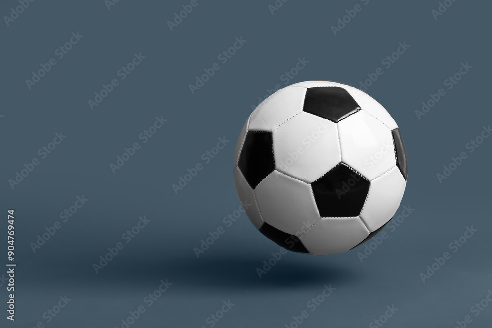 Soccer ball on dark background Soccer ball on dark background