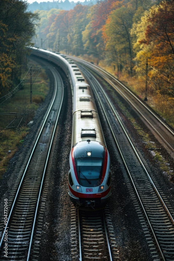 Obraz premium Train near forest