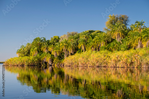 Okavango Delta, This delta in north-west Botswana comprises permanent marshlands and seasonally flooded plains. It is one of the very few major interior delta systems that do not flow into a sea.