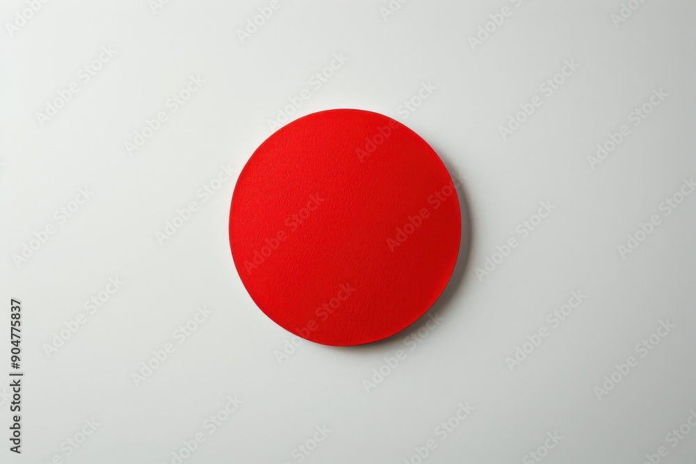Intriguing minimalist composition featuring a captivating red dot as focal point Intriguing minimalist composition featuring a captivating red dot as focal point