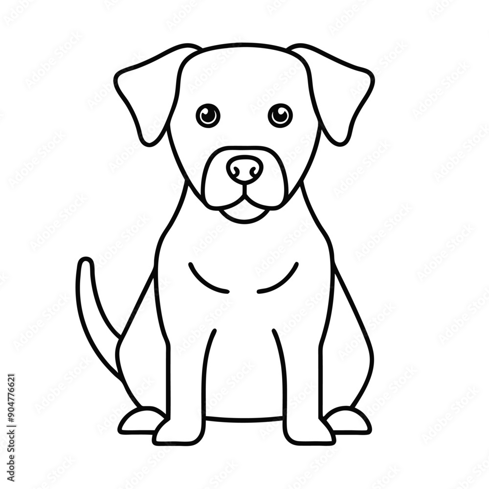 Continuous Dog outline vector art, perfect for minimalistic and modern designs. Continuous Dog outline vector art, perfect for minimalistic and modern designs.