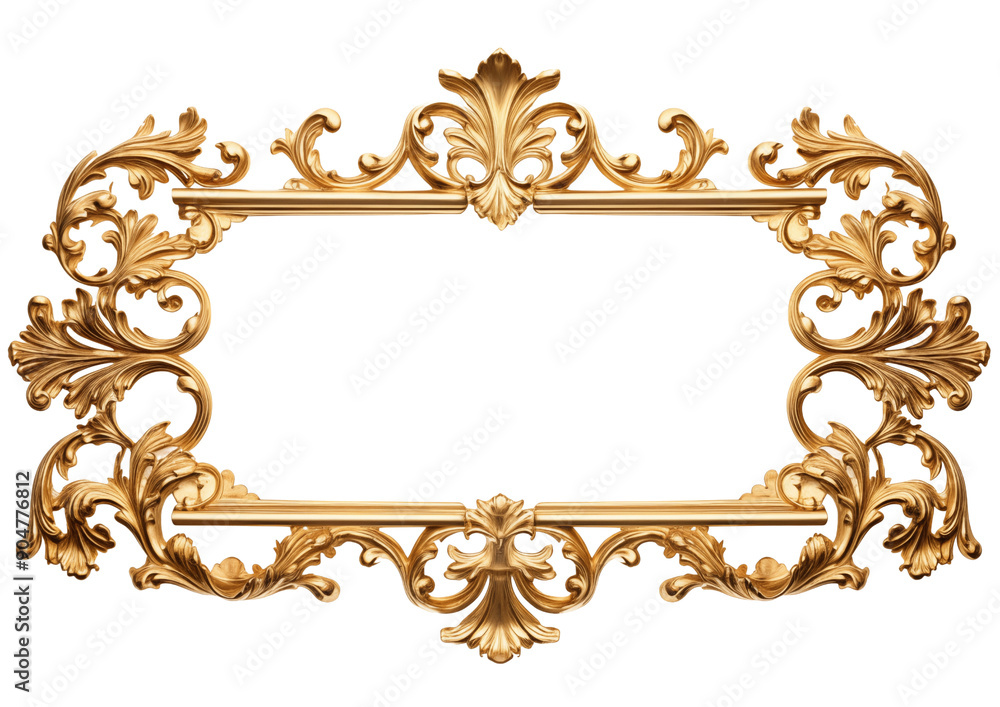 antique gold frame isolated antique gold frame isolated