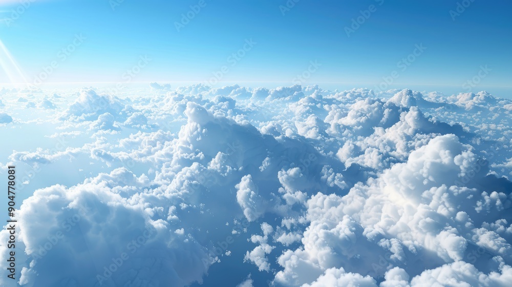 Fototapeta premium Clear skies with clouds