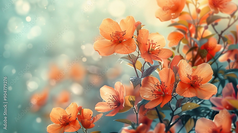 Sun-Kissed Blossoms: Delicate peach blossoms bathe in the warm glow of a sun-drenched spring morning, creating a breathtaking scene of natural beauty and tranquility. Sun-Kissed Blossoms: Delicate peach blossoms bathe in the warm glow of a sun-drenched spring morning, creating a breathtaking scene of natural beauty and tranquility.