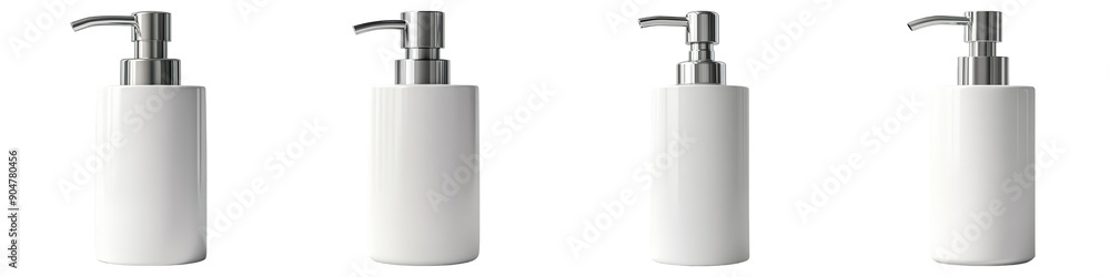 Collection of Ceramic Soap Dispenser With Pump On Transparent Png Background For Bath And Body Product Packaging Mockup . Generative ai Collection of Ceramic Soap Dispenser With Pump On Transparent Png Background For Bath And Body Product Packaging Mockup . Generative ai