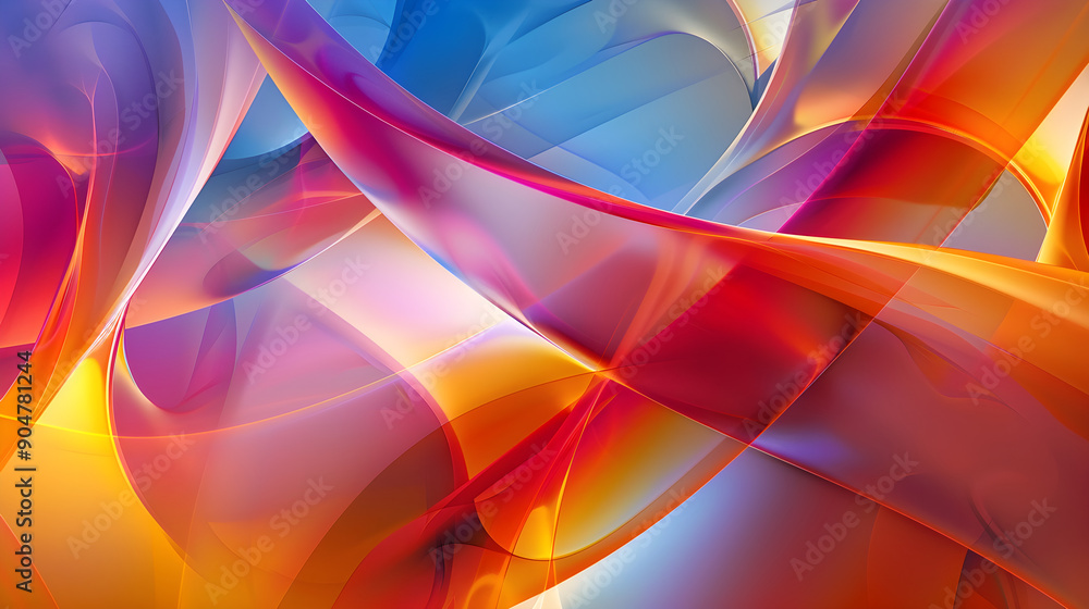Vibrant Gradient Harmony: A Dynamic Abstract Depiction of Light and Color in Motion Vibrant Gradient Harmony: A Dynamic Abstract Depiction of Light and Color in Motion