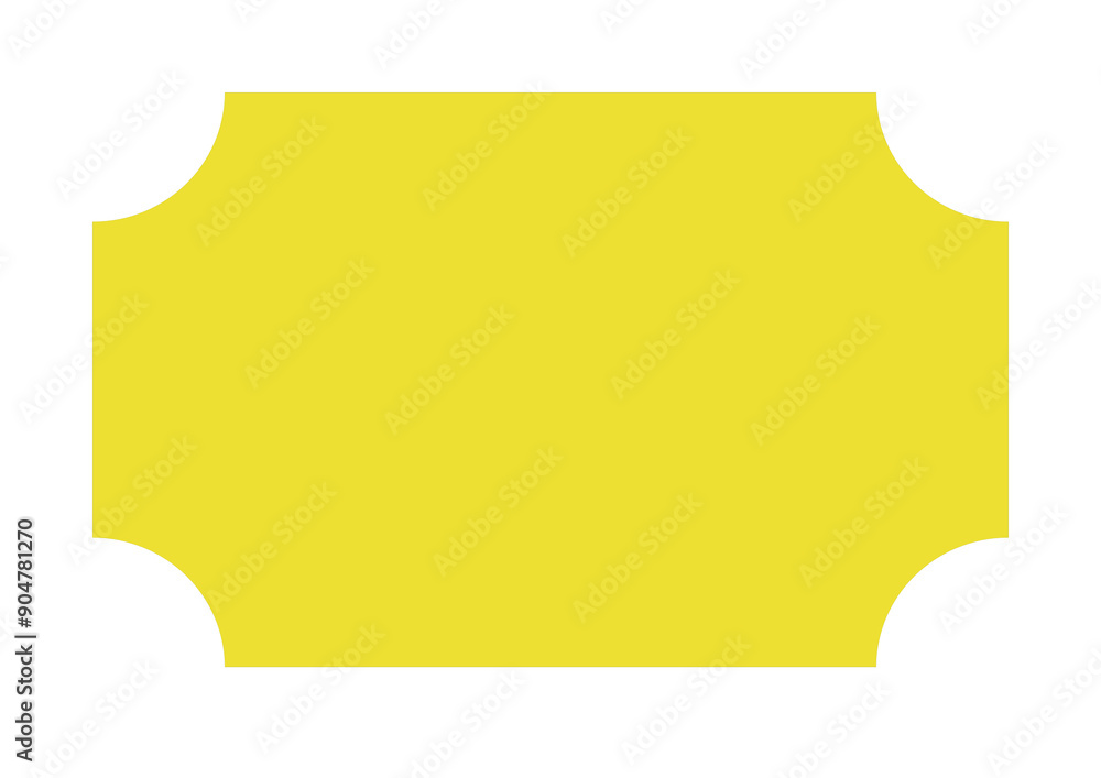 Simple yellow background: corner cut Simple yellow background: corner cut
