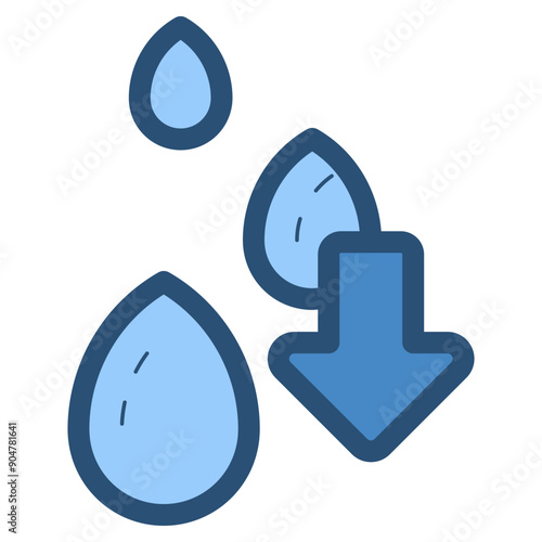 water dehydration icon