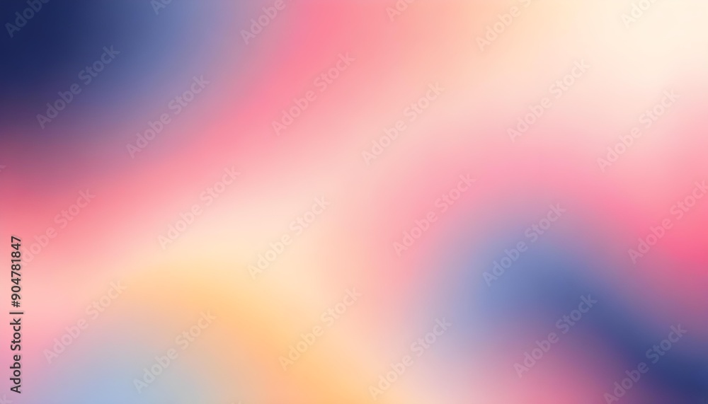 Dreamy pastel pink, yellow, and dark blue grainy gradient abstract background illustration Dreamy pastel pink, yellow, and dark blue grainy gradient abstract background illustration