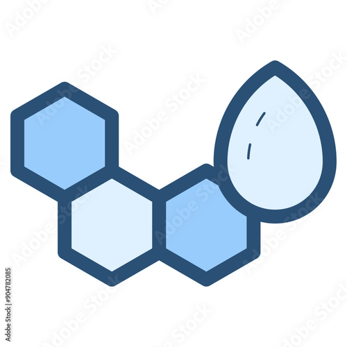 mineral essential organic molecule chemistry chain icon
