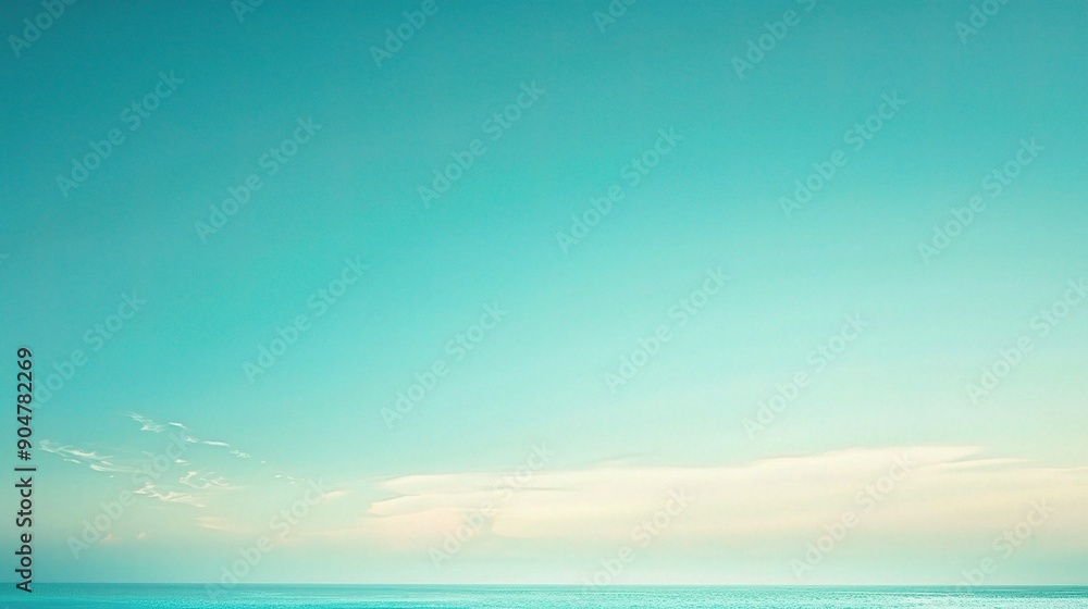 Serene Azure Horizon: A tranquil and minimalist landscape photo of a vast, azure sky meeting the ocean horizon, with delicate white clouds painting the sky. Serene Azure Horizon: A tranquil and minimalist landscape photo of a vast, azure sky meeting the ocean horizon, with delicate white clouds painting the sky.