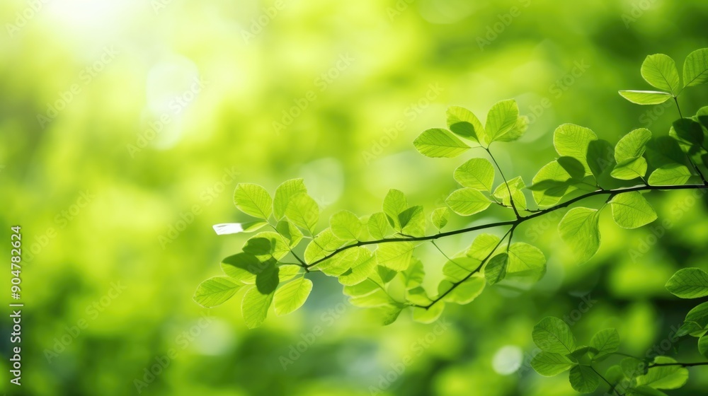 Green leaves in sunlight Green leaves in sunlight