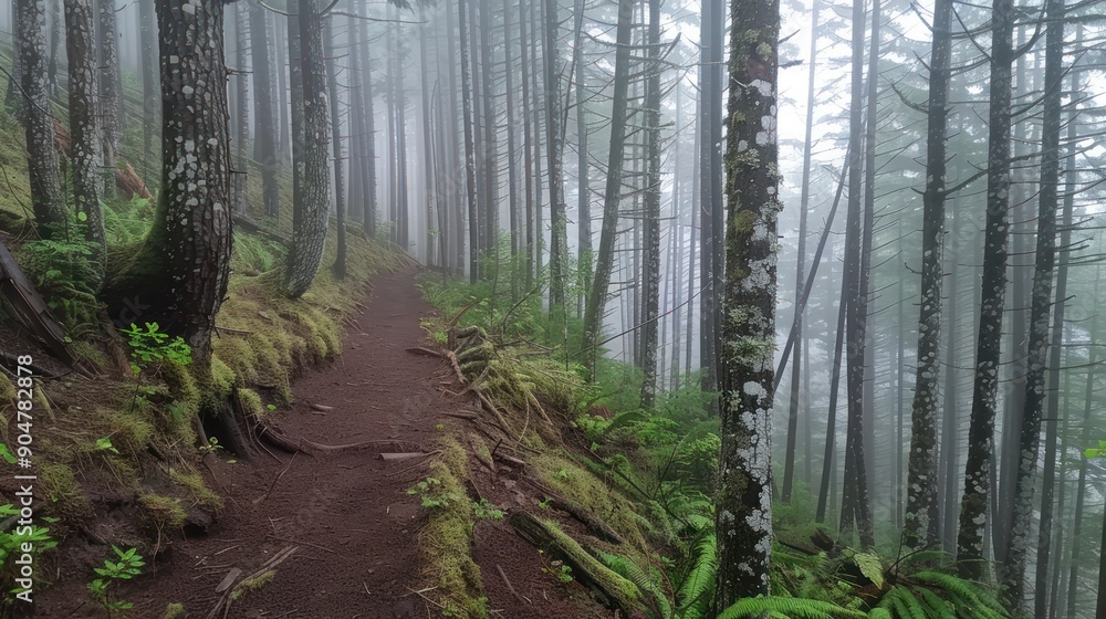 Obraz premium Mystical Forest Path