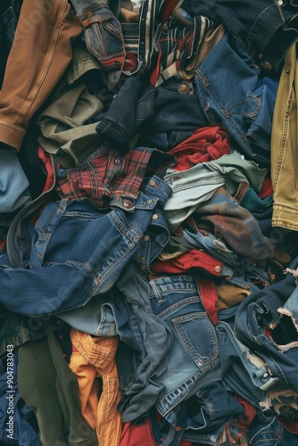 Piled Clothing