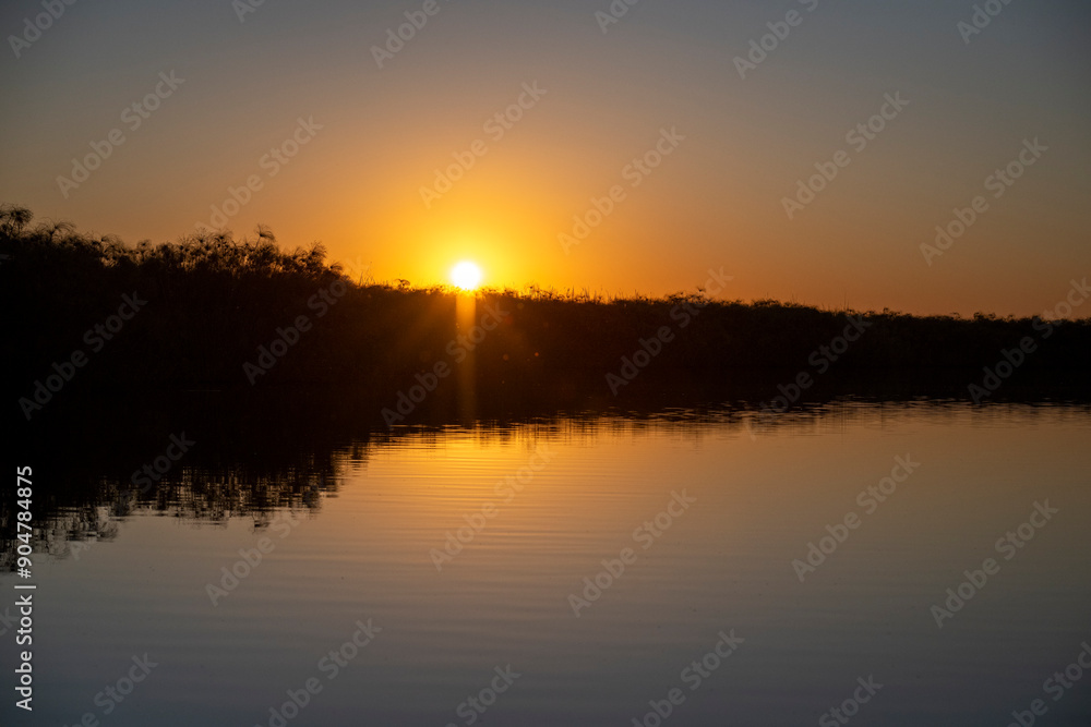 Okavango Delta, This delta in north-west Botswana comprises permanent marshlands and seasonally flooded plains. It is one of the very few major interior delta systems that do not flow into a sea. Okavango Delta, This delta in north-west Botswana comprises permanent marshlands and seasonally flooded plains. It is one of the very few major interior delta systems that do not flow into a sea.
