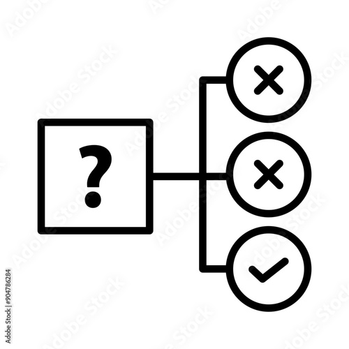 An icon representing trial and error.