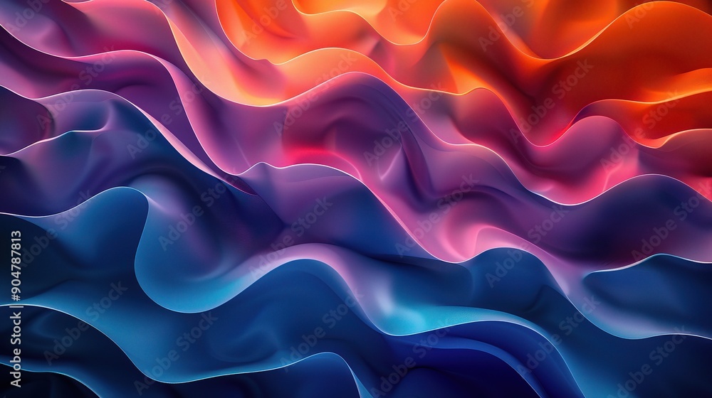 Abstract Liquid Waves: A mesmerizing abstract background of vibrant, flowing waves in shades of blue, purple, pink, and orange. The dynamic, fluid forms evoke a sense of movement and energy, creating Abstract Liquid Waves: A mesmerizing abstract background of vibrant, flowing waves in shades of blue, purple, pink, and orange. The dynamic, fluid forms evoke a sense of movement and energy, creating