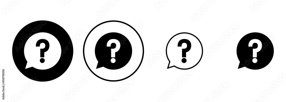 Question icon set. question mark icon vector. Question icon set. question mark icon vector.