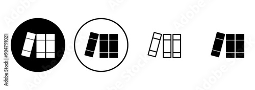 Library icon set. education icon vector