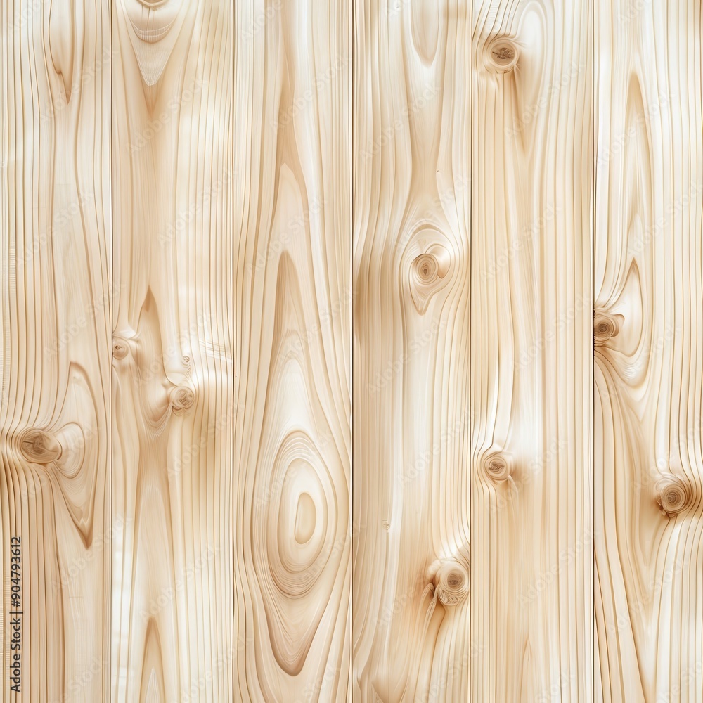 Seamless light wood texture with natural knots, grain patterns and a warm color, ideal for backgrounds, flooring, or surface materials. Seamless light wood texture with natural knots, grain patterns and a warm color, ideal for backgrounds, flooring, or surface materials.