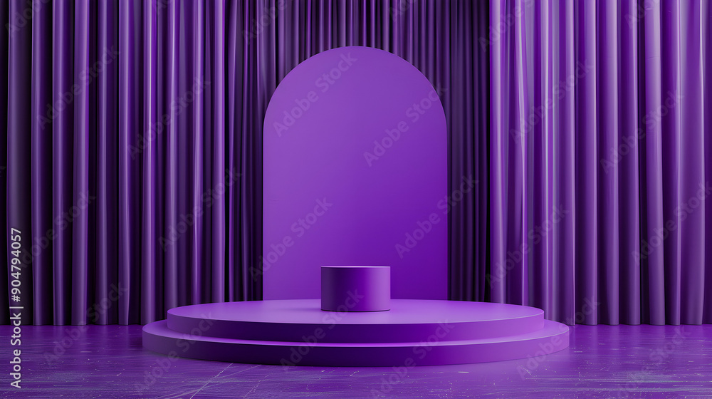 purple podium showcasing,product display podium platform background,generative ai purple podium showcasing,product display podium platform background,generative ai