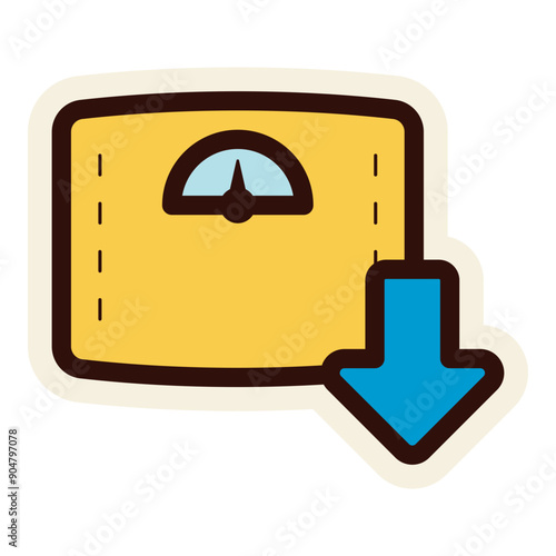 weight loss diet sticker