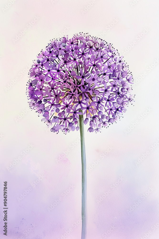 Refined Allium on Lavender Gradient