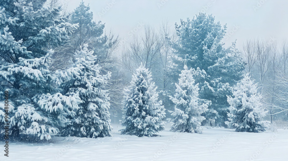 Snowy Forest Landscape Snowy Forest Landscape