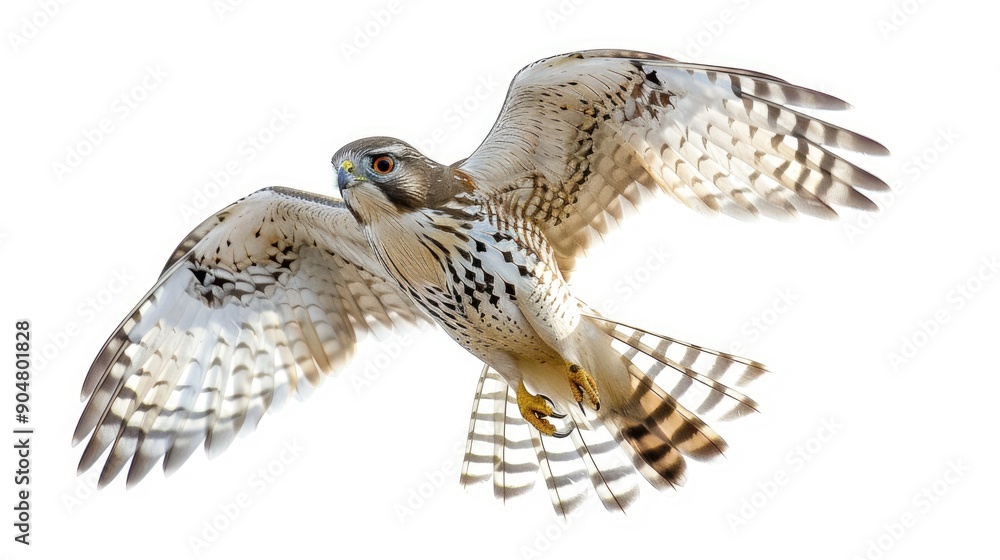 Fototapeta premium White Background Sparrow hawk