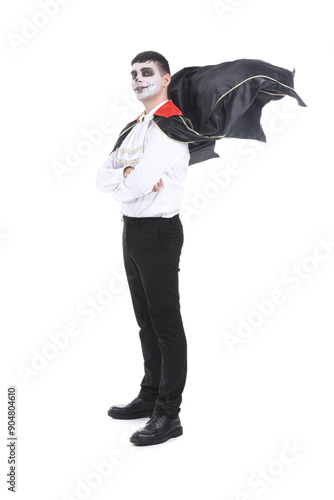 Young man dressed for Hallo...