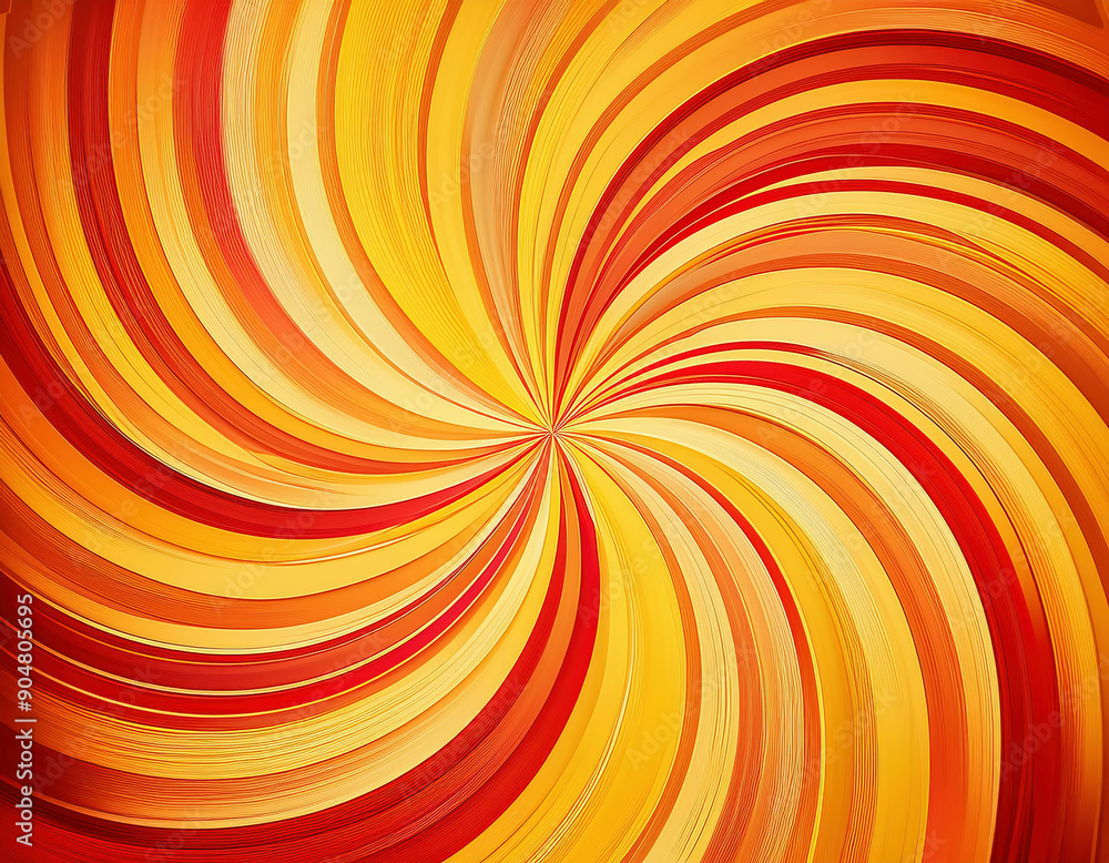 A dynamic retro summer background featuring bold swirling patterns in warm yellow and red A dynamic retro summer background featuring bold swirling patterns in warm yellow and red