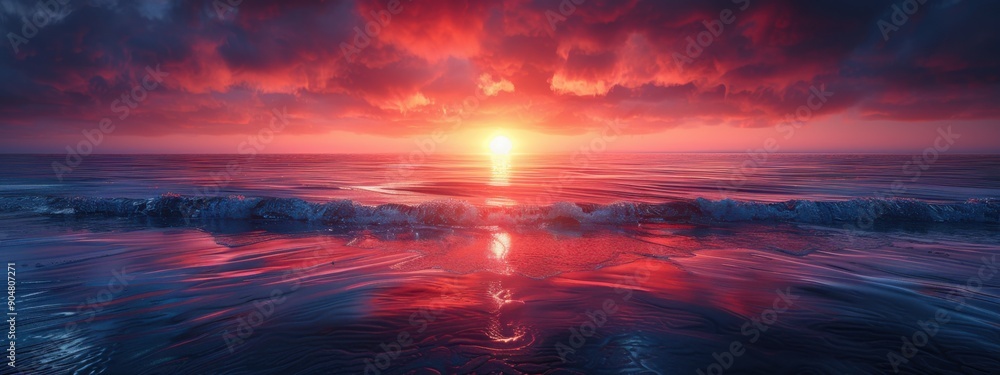 Sunrise or Sunset: A vibrant orange or pink glow on the horizon, depending on the time of day, creating a dramatic backdrop. Sunrise or Sunset: A vibrant orange or pink glow on the horizon, depending on the time of day, creating a dramatic backdrop.