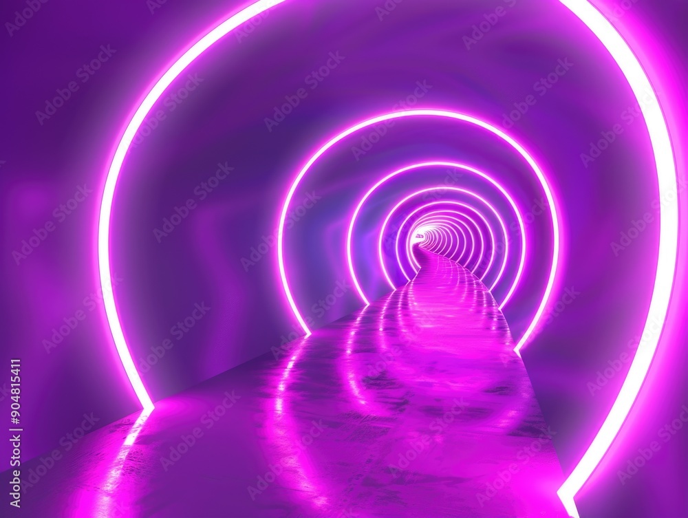 Person walking through a tunnel Person walking through a tunnel