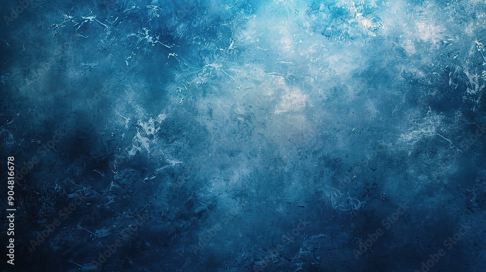 Fototapeta premium Abstract Blue Swirls: A mesmerizing abstract background featuring swirling blue hues, creating a sense of depth and movement.