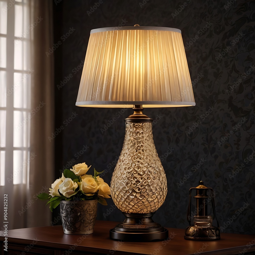 lamp on the table, table lamp. lamp on the table, table lamp.