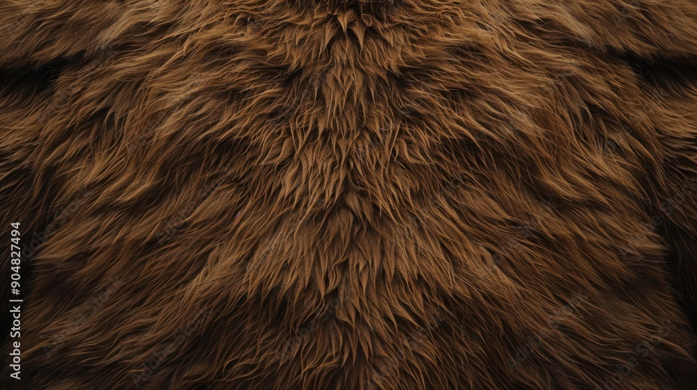 A close up of a bear's fur with a brown background A close up of a bear's fur with a brown background