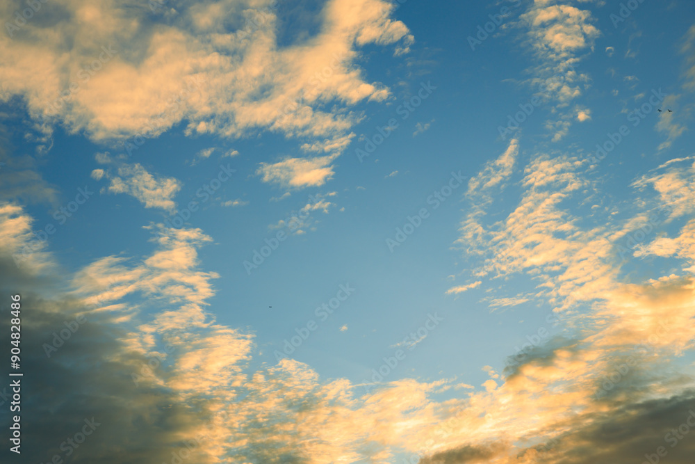 Twilight sky, Sunrise or sunset, Abstract sky clouds texture background Twilight sky, Sunrise or sunset, Abstract sky clouds texture background