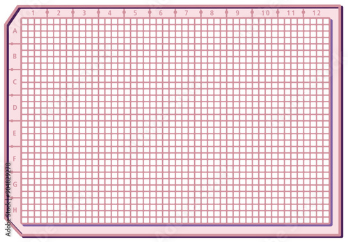 illustration of microplates layout