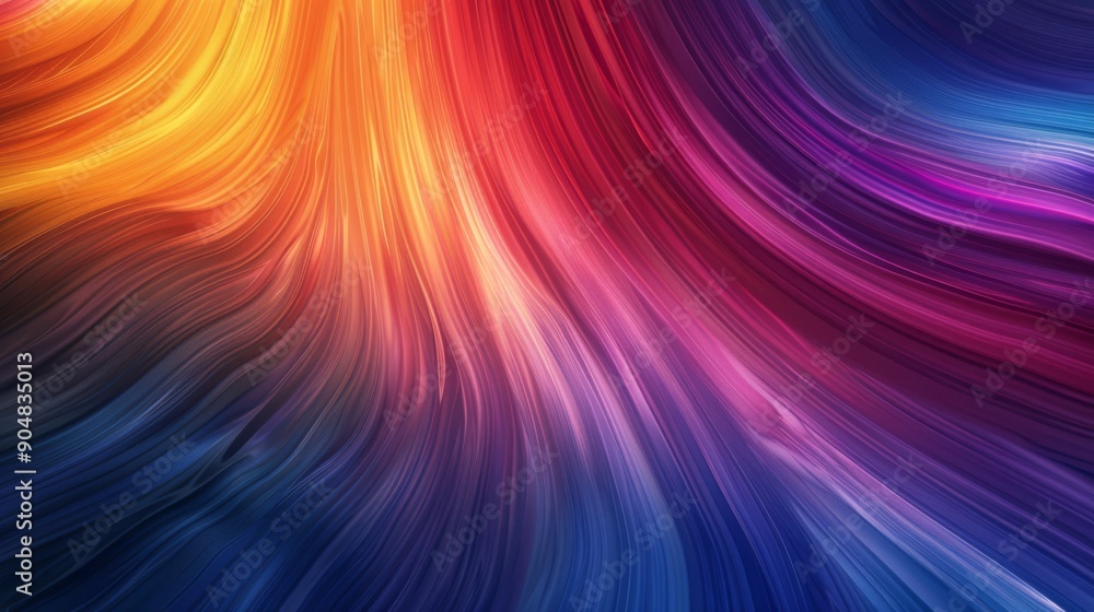 Fototapeta premium This is a colorful and dynamic background with vibrant abstract flowing gradient colors