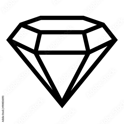 Diamond icons isolated on white background