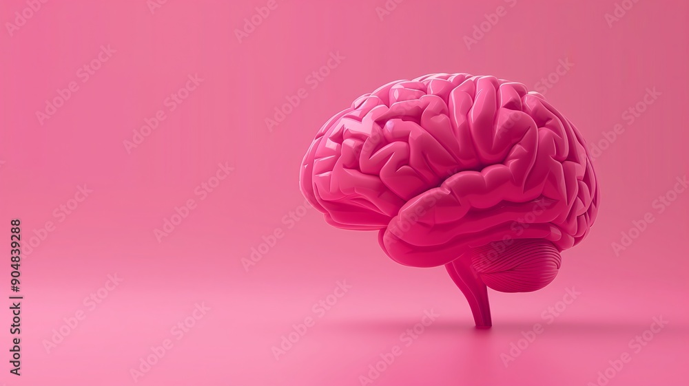 3d rendered illustration of a human brain 3d rendered illustration of a human brain