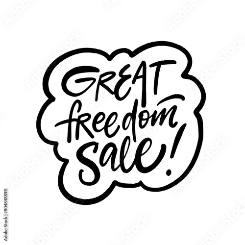 Exciting Announcement Design for a Great Freedom Sale that Grabs Attention Effortlessly