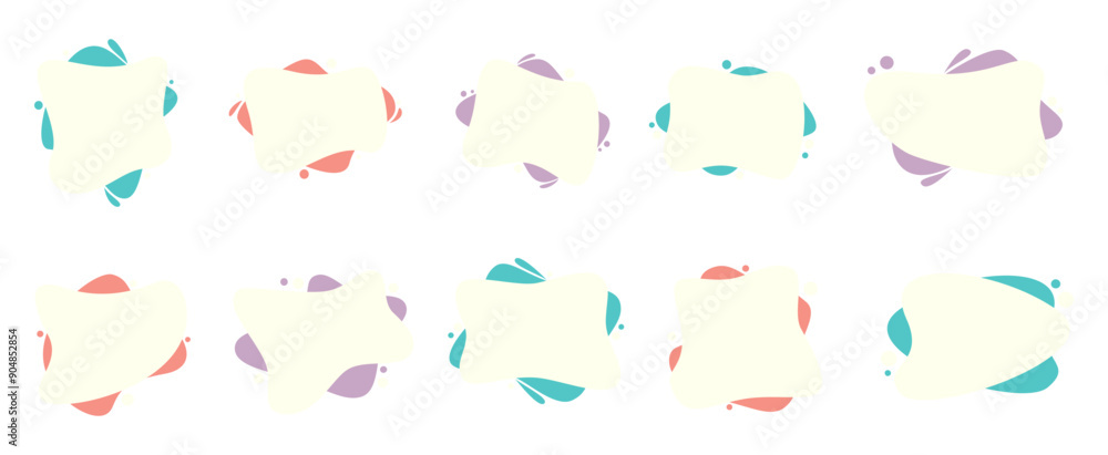Blob Text Box Set Blob Text Box Set
