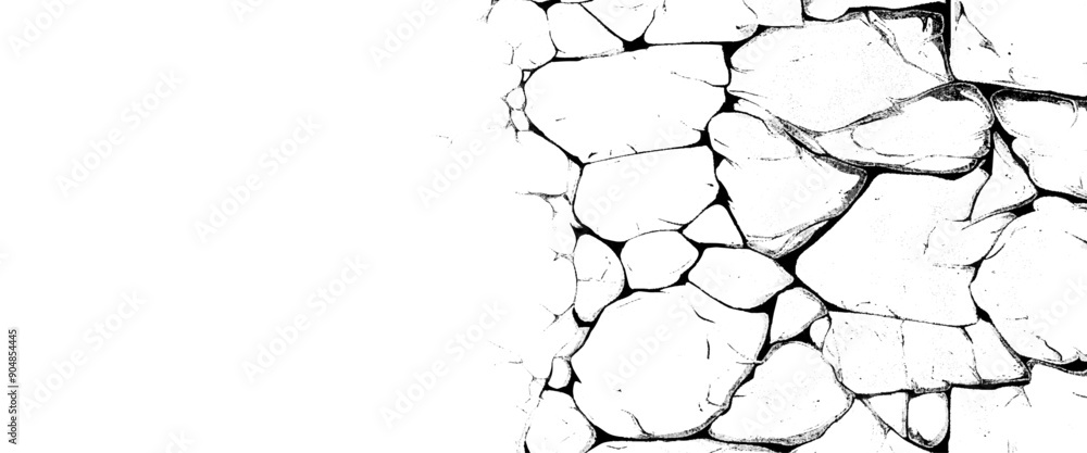 Vector detailed cracked grunge texture and black grungy cracked texture of rough weathered wall. Vector detailed cracked grunge texture and black grungy cracked texture of rough weathered wall.