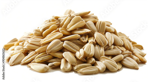 sunflower seeds isolated on...